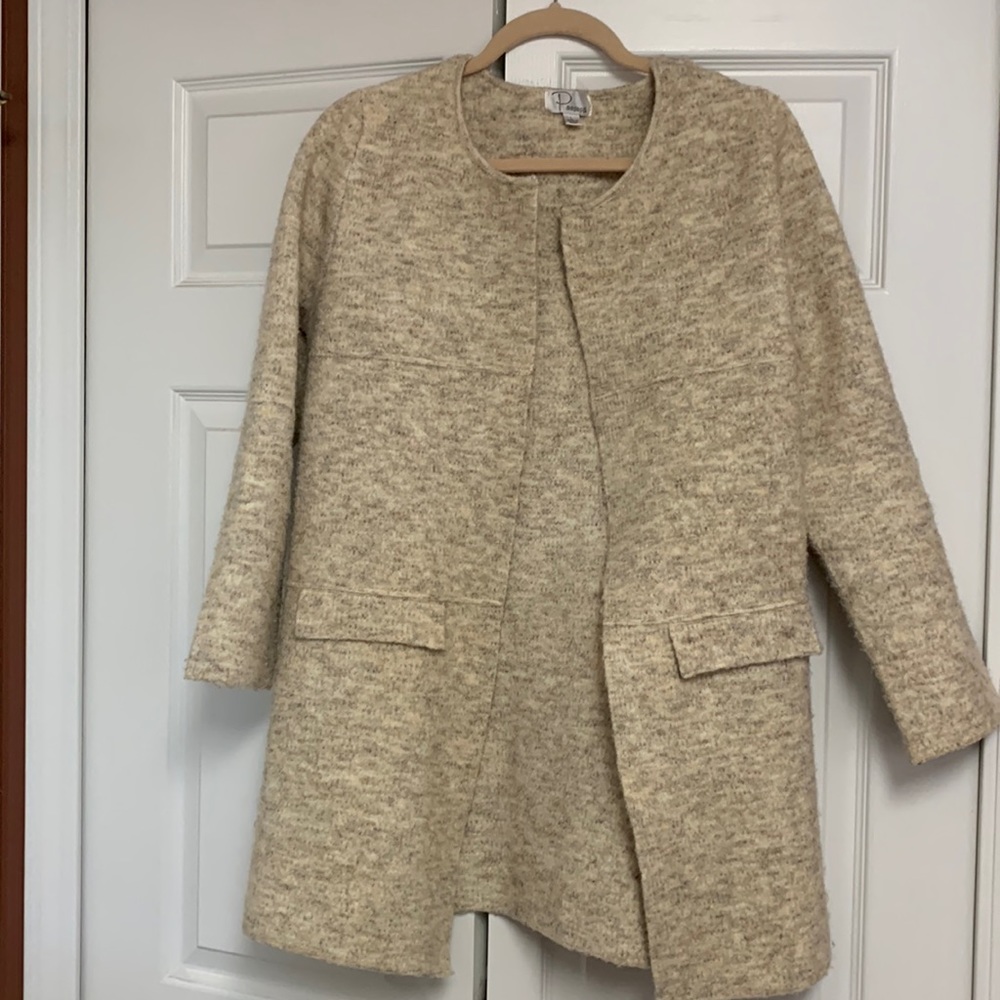 Ponsesa Cream Sweater Coat